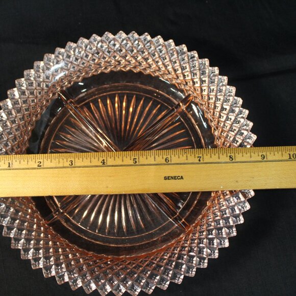 Vintage Anchor Hocking “Miss America” Depression Glass Tray - Picture 5 of 12